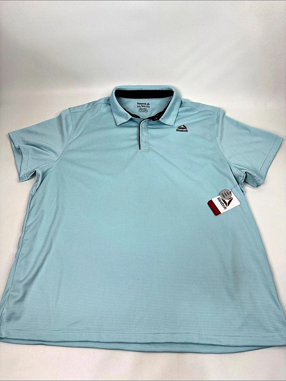 Reebok RBK SS PERF POLO Performance Polo light Blue Size 3XL NWT NEW